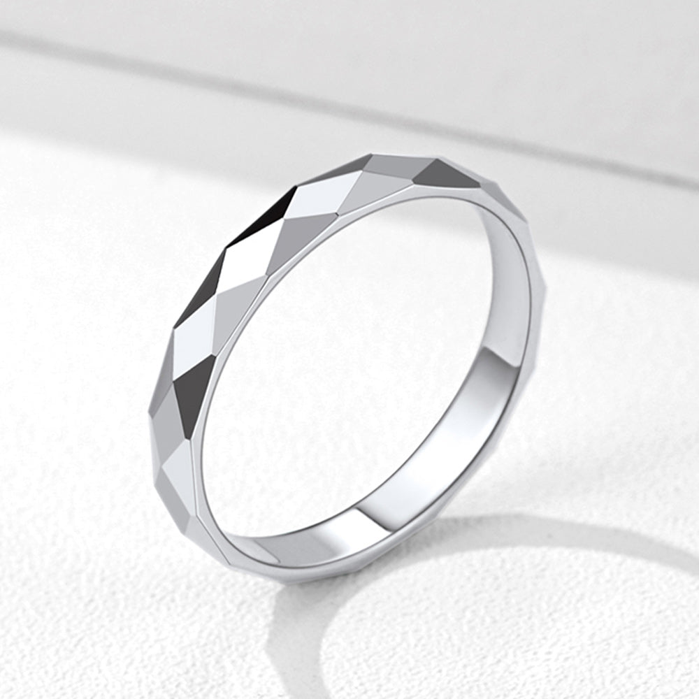 925 Sterling Silver 3mm Minimalist Band Rings for