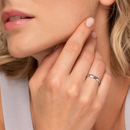 925 Sterling Silver 3mm Minimalist Band Rings for