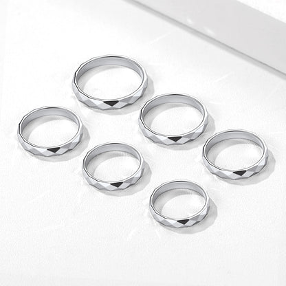 925 Sterling Silver 3mm Minimalist Band Rings for