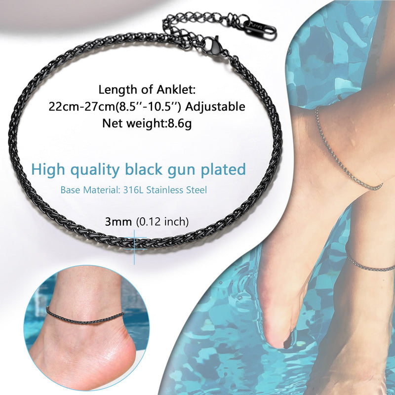 Stainless Steel Chain Anklets for