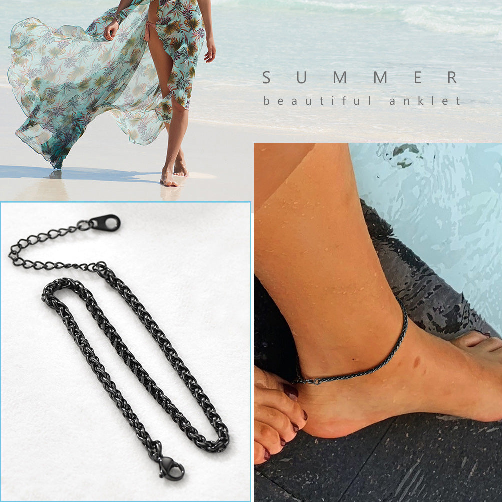 Stainless Steel Chain Anklets for