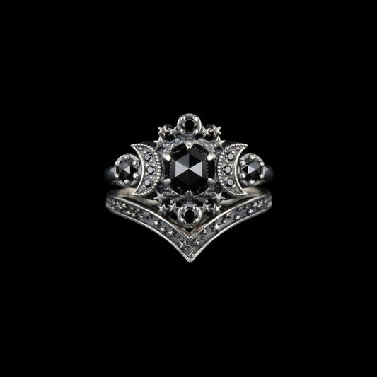 Triple Moon Ring