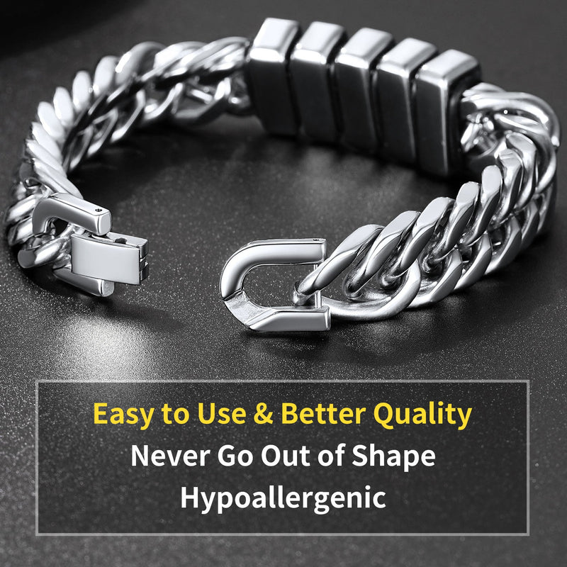 Personalized Cuban Link Bracelet Engraved Name Bracelet for