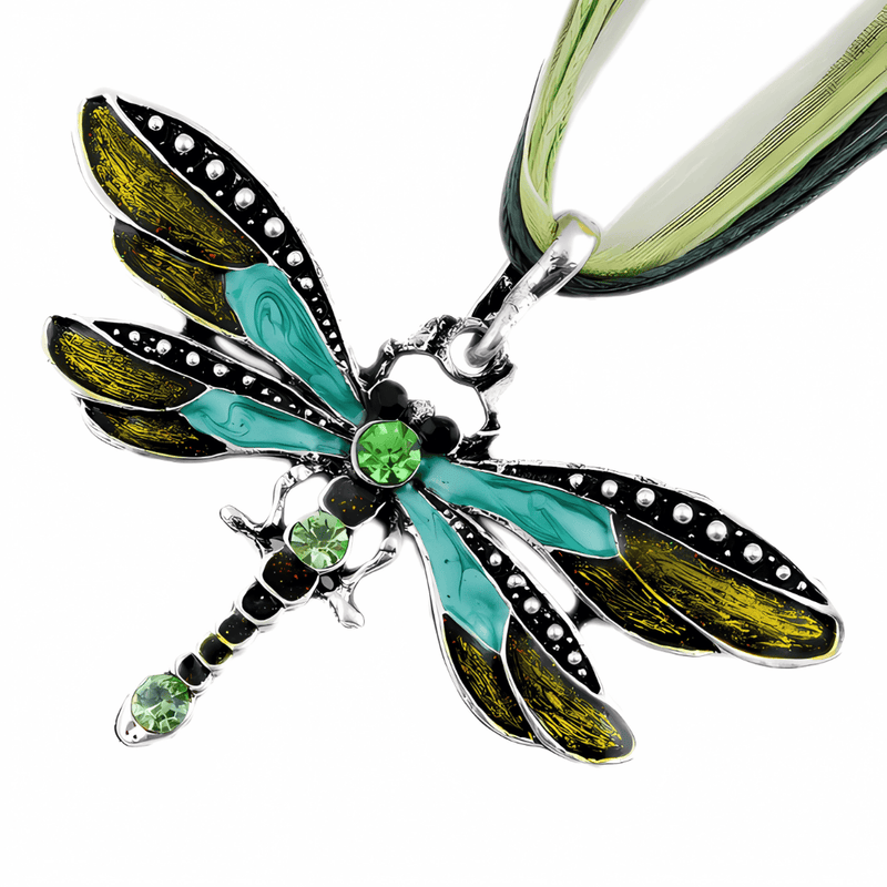 Mystic Crystal Dragonfly Necklace