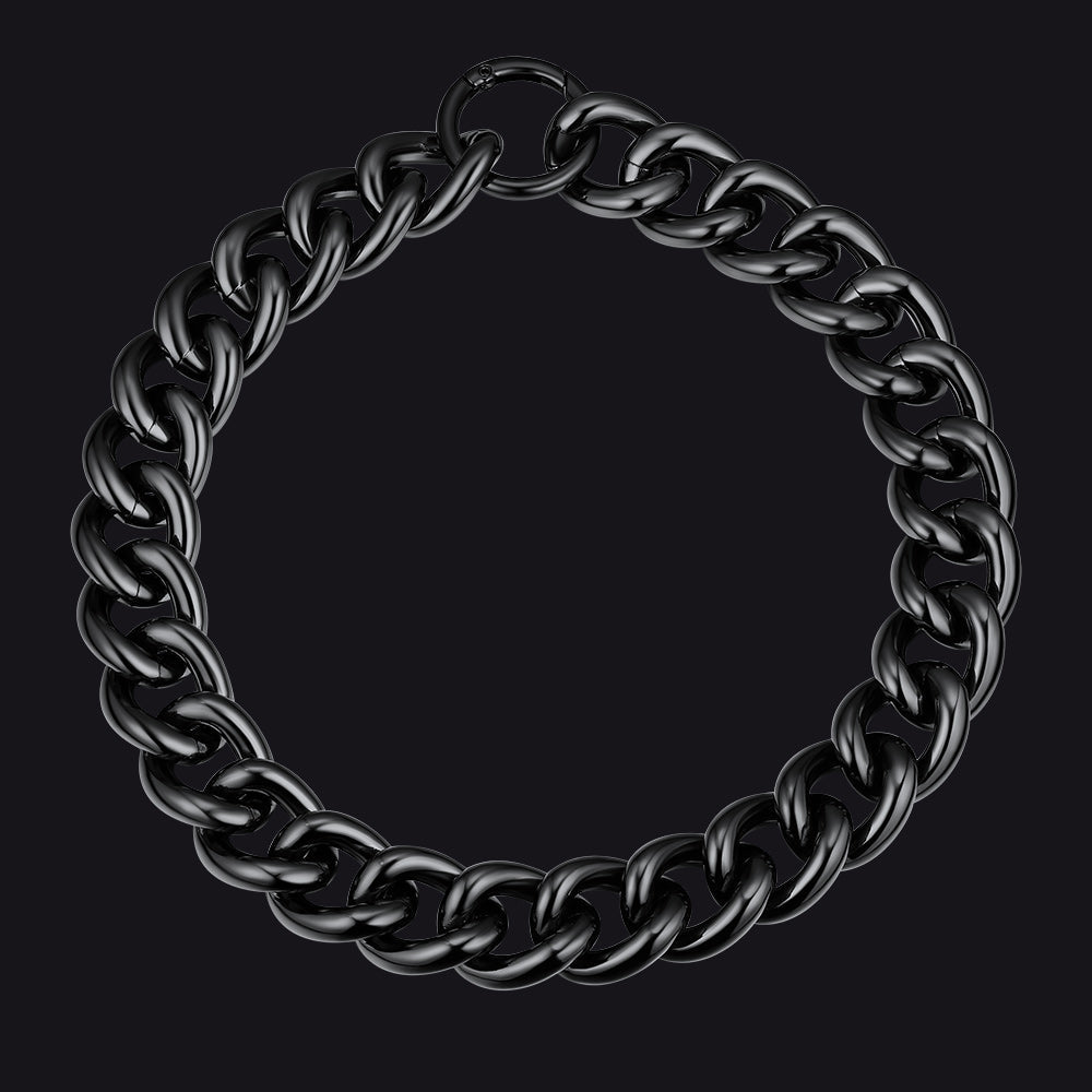 23mm Wide Chain Choker Necklace for