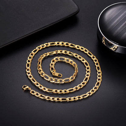 5mm Figaro Chain Necklace for
