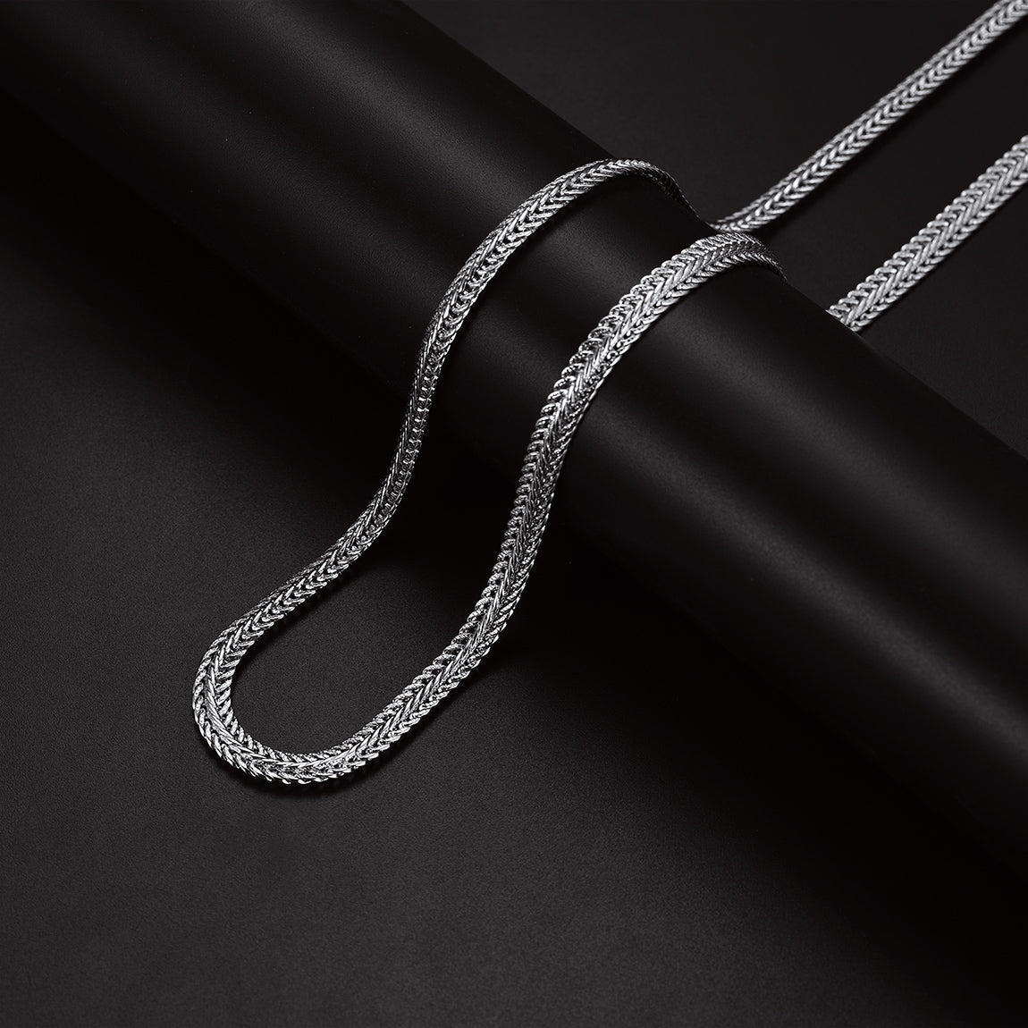 6mm Foxtail Chain Link Necklace for