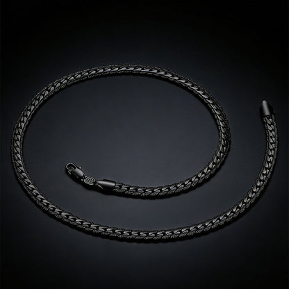 6mm Curb Chain Necklace in Stainless Steel for