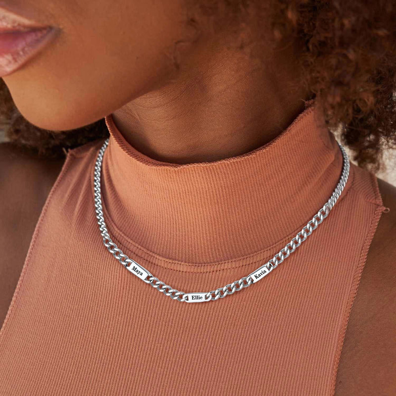 To My Engraved Name Chain Necklace, Birthday or Anniversary Gift for Him