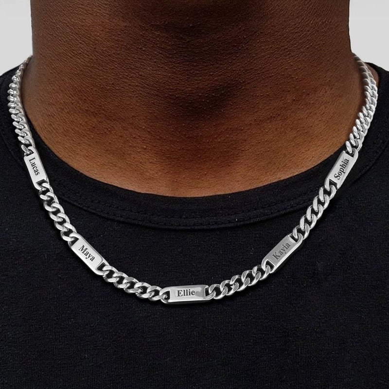To My Engraved Name Chain Necklace, Birthday or Anniversary Gift for Him