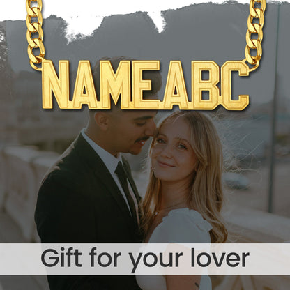 Customized Nameplate Cuban Chain Necklace for