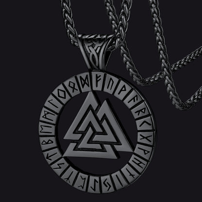 Nordic Viking Runes Celtic Pendant Necklaces for