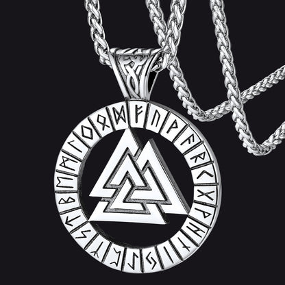 Nordic Viking Runes Celtic Pendant Necklaces for