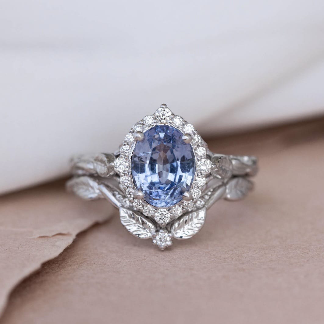 Nature’s Vow Sapphire Ring Set