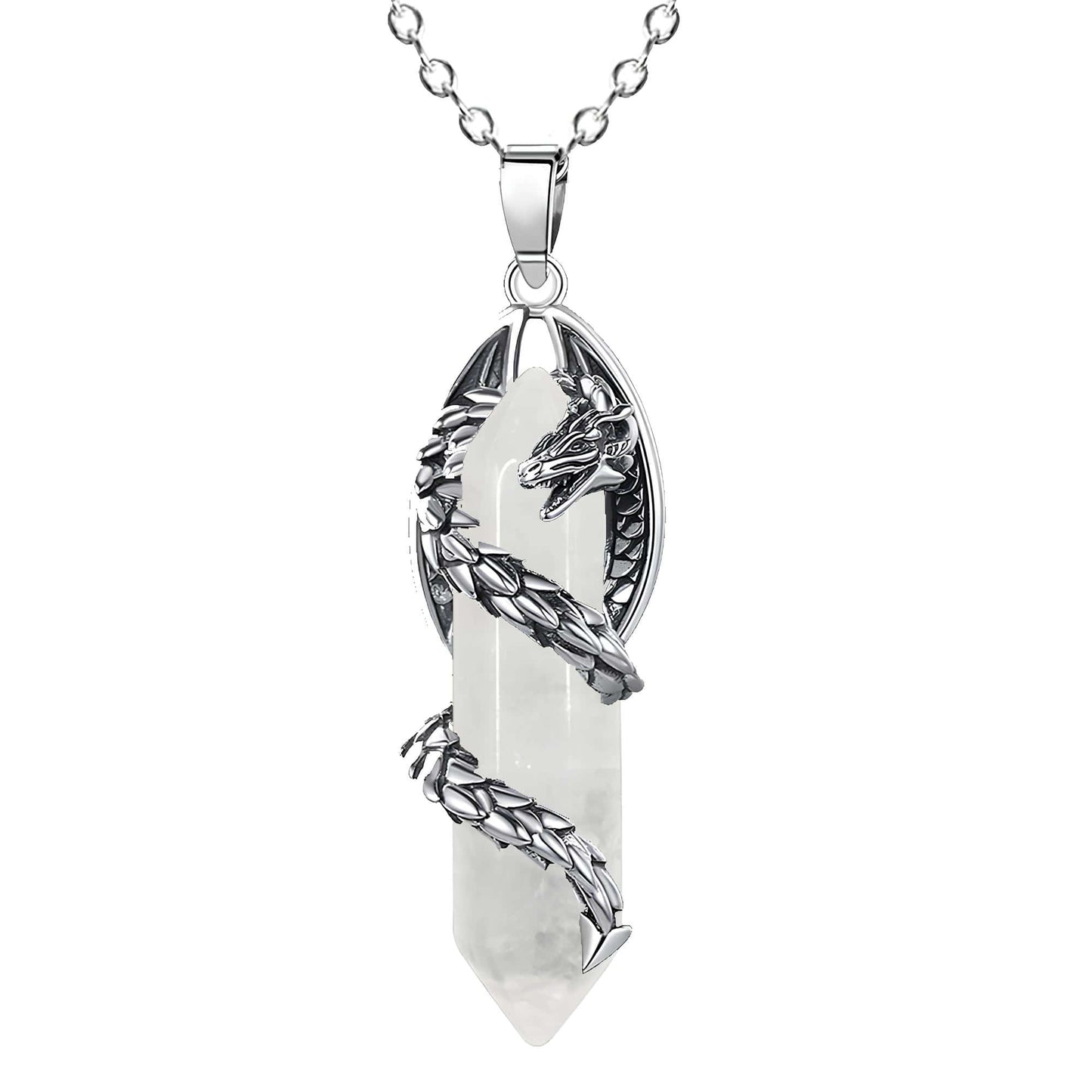 Celestial Dragonfang Crystal Necklace
