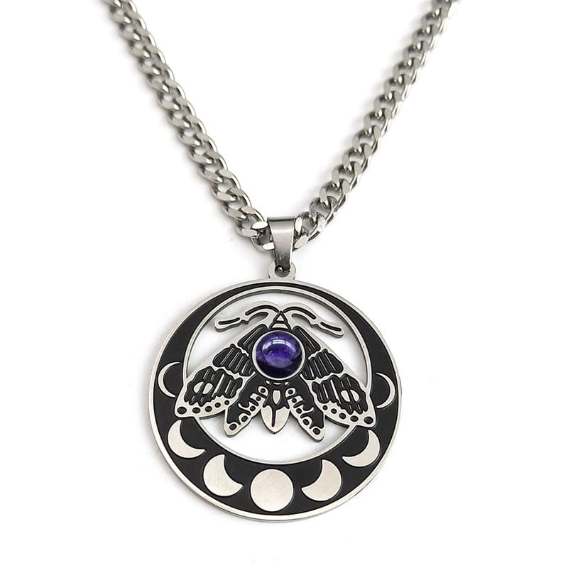 Lunar Moth of Transformation Necklace