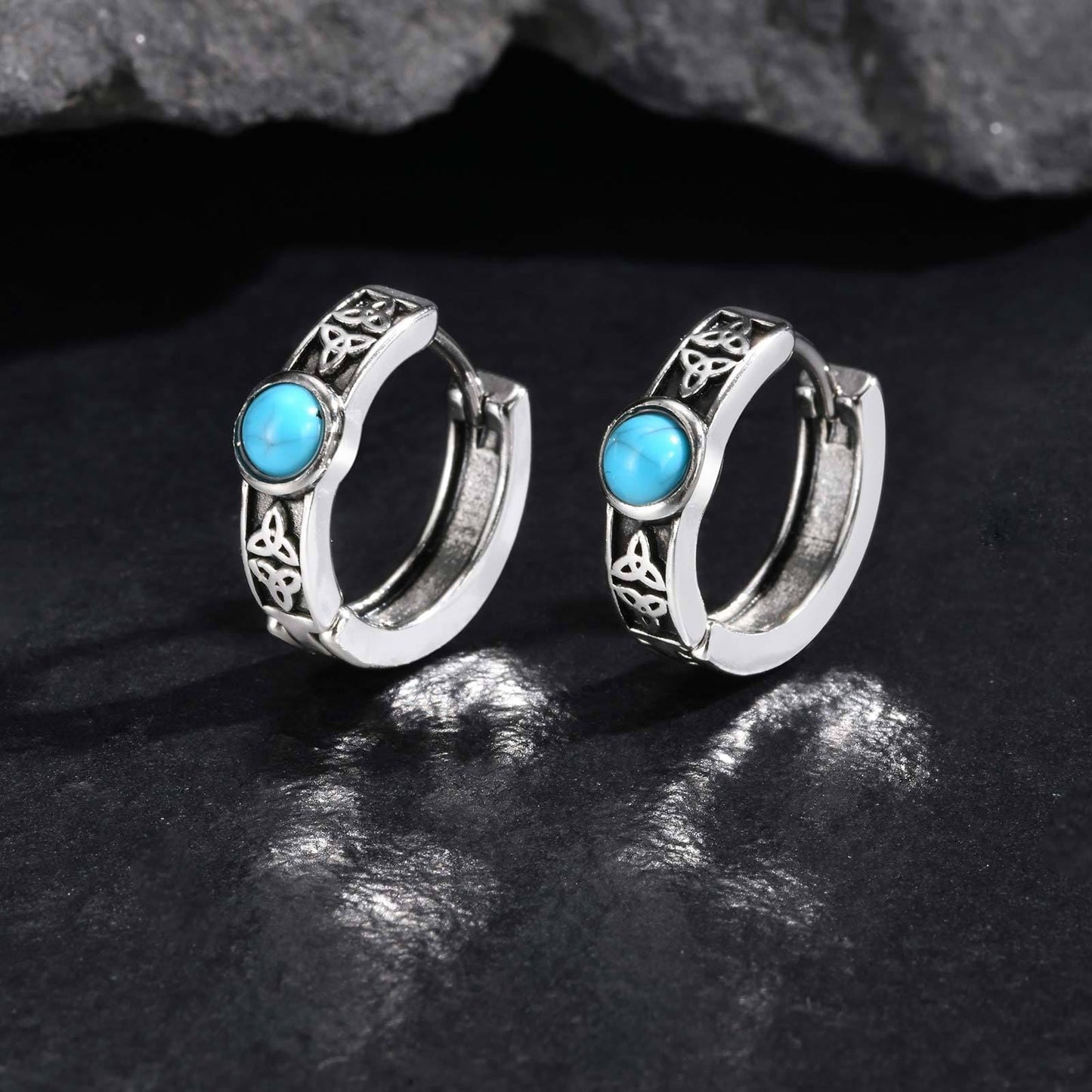 Trinity Spirit Turquoise Earrings