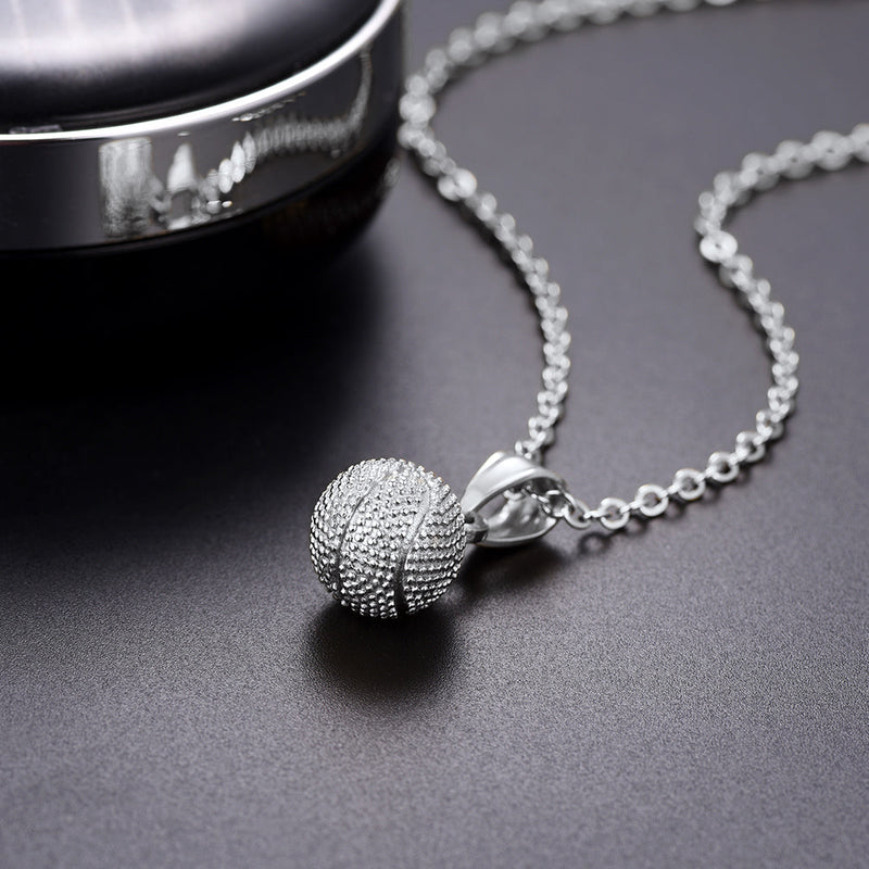 Basketball Necklace Sports Pendants for Ball Fans