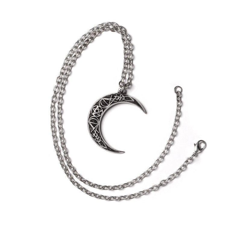 A Pact With a Prince Crescent Moon Pendant Necklace by Alchemy Gothic