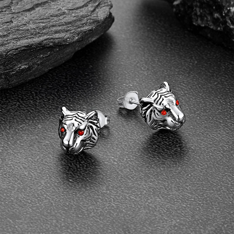 Flash Tiger Stud Earrings for