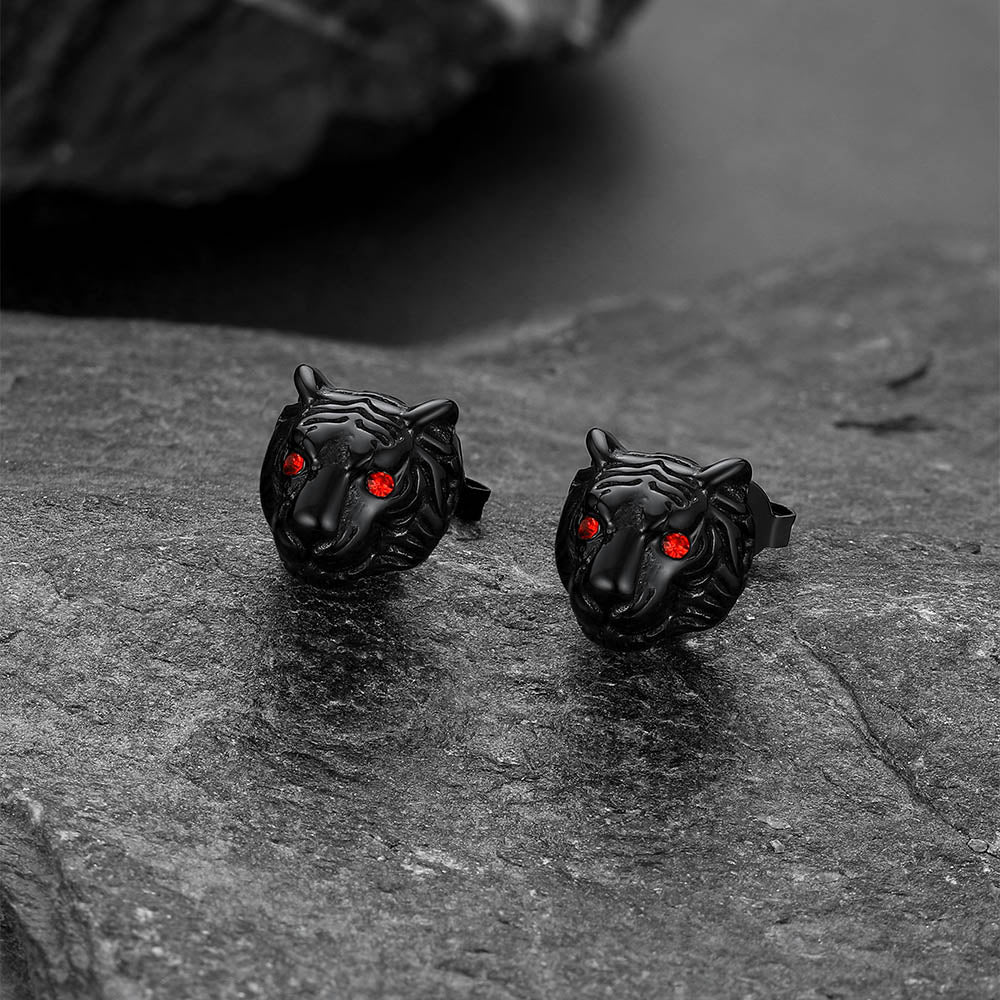 Flash Tiger Stud Earrings for
