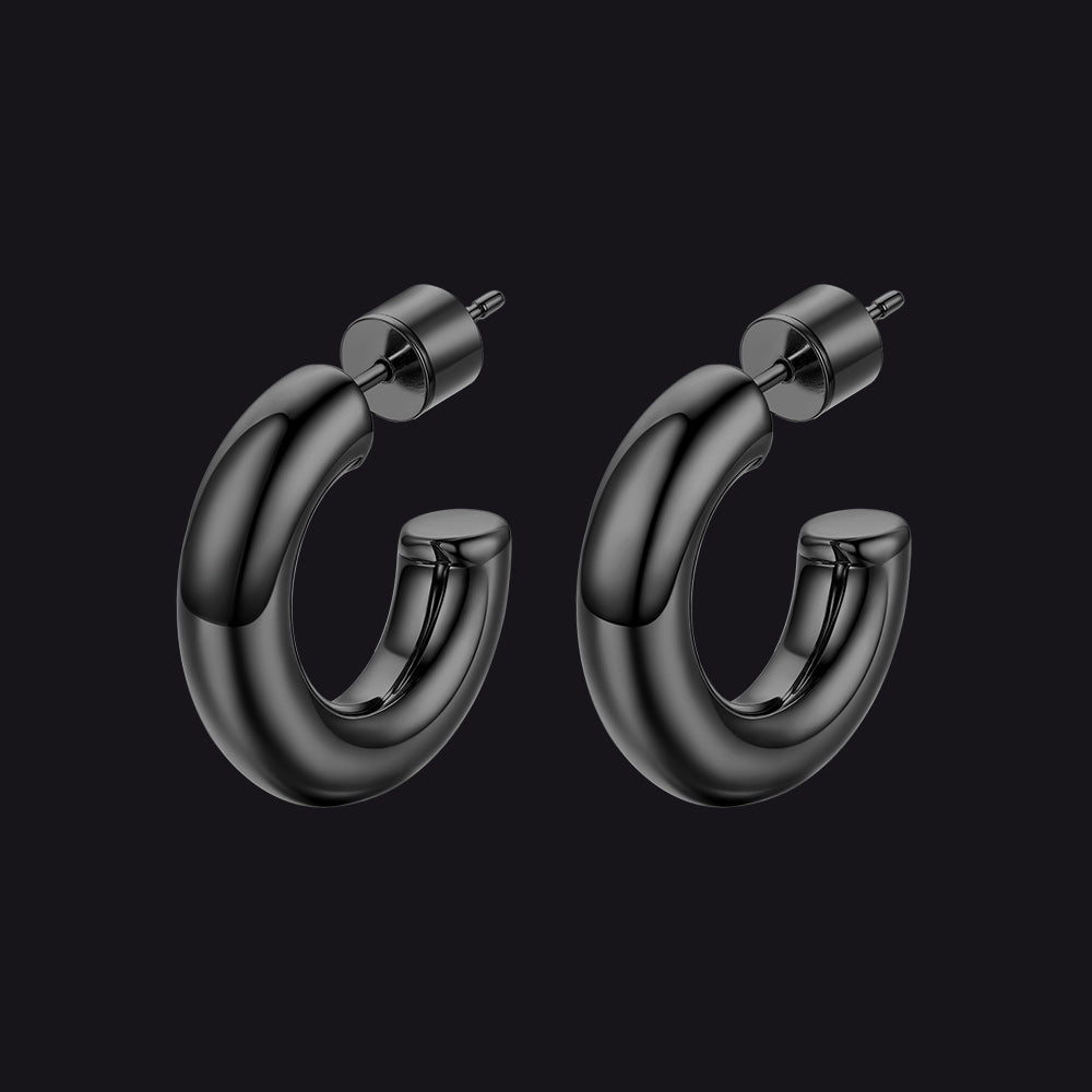 20/30/40/60/80mm Large Thin Hoop Earrings for