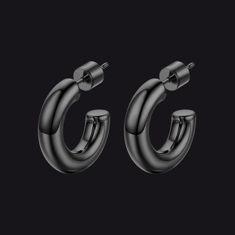 20/30/40/60/80mm Large Thin Hoop Earrings for