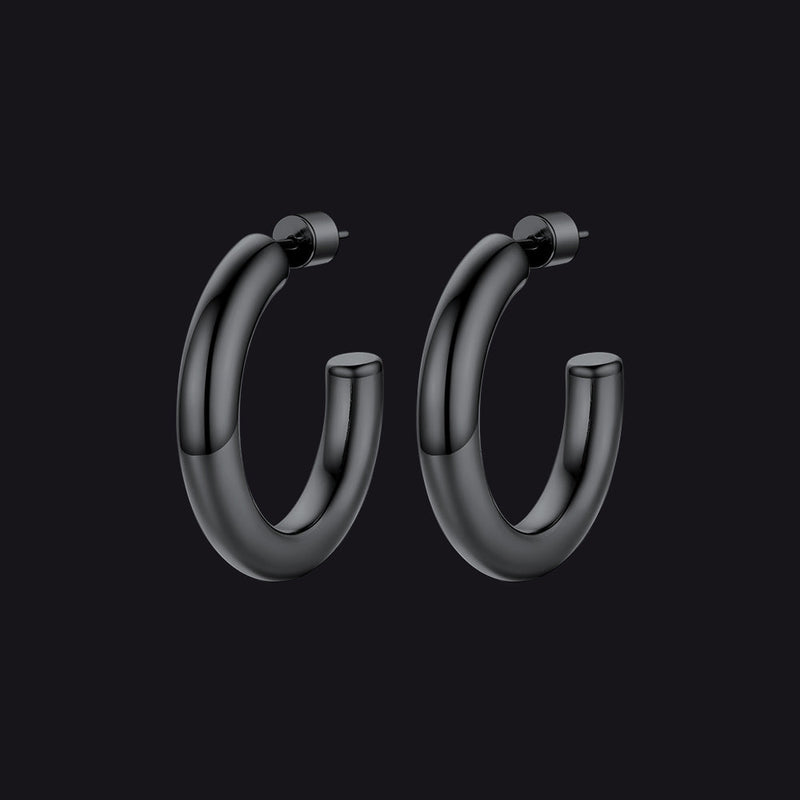 20/30/40/60/80mm Large Thin Hoop Earrings for