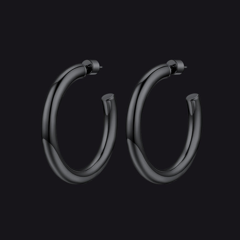 20/30/40/60/80mm Large Thin Hoop Earrings for