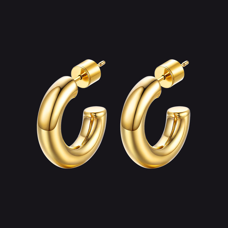 20/30/40/60/80mm Large Thin Hoop Earrings for