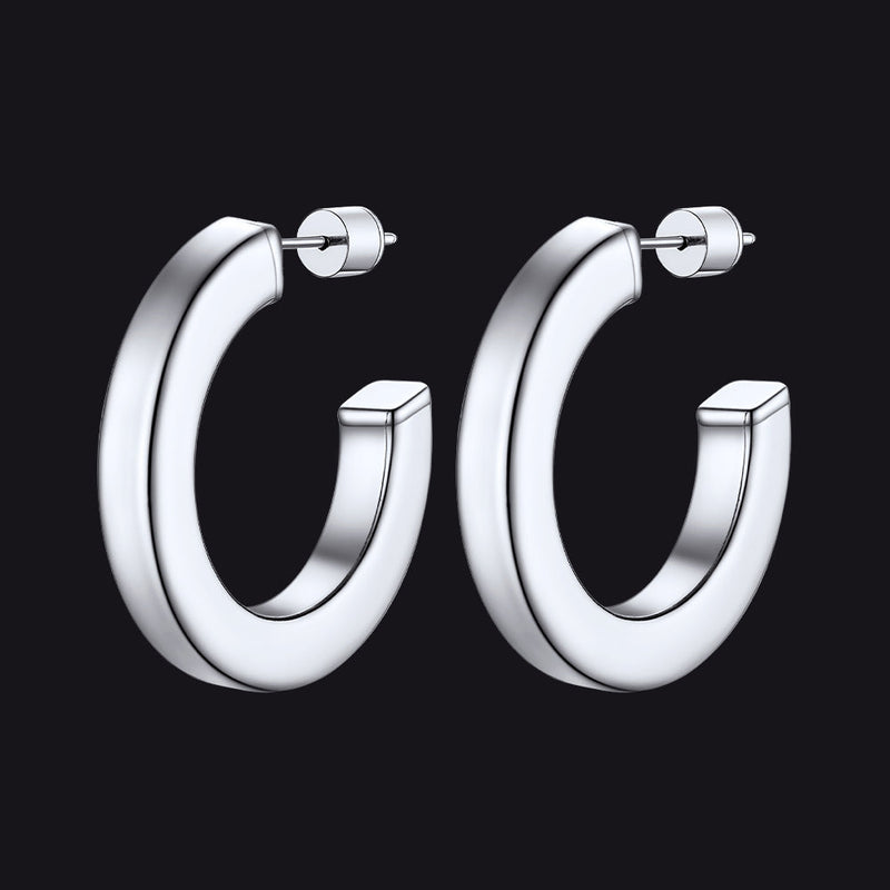 20/30/40/60/80mm Minimalist Hoop Earrings for