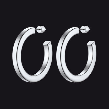 20/30/40/60/80mm Minimalist Hoop Earrings for