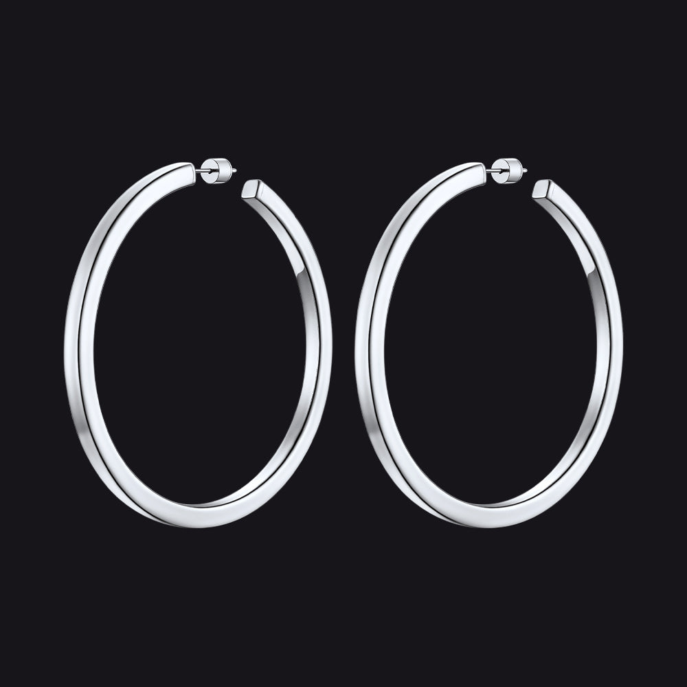 20/30/40/60/80mm Minimalist Hoop Earrings for