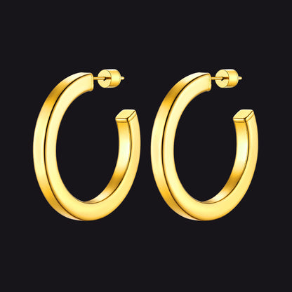 20/30/40/60/80mm Minimalist Hoop Earrings for