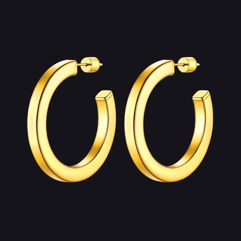 20/30/40/60/80mm Minimalist Hoop Earrings for