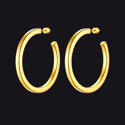 20/30/40/60/80mm Minimalist Hoop Earrings for