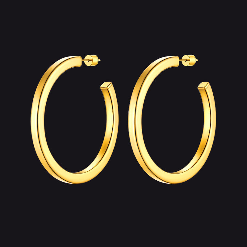 20/30/40/60/80mm Minimalist Hoop Earrings for