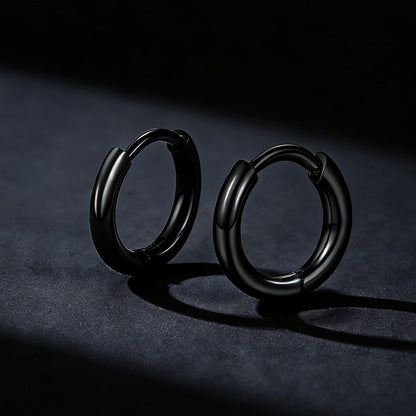 Stainless Steel Small Huggie Hoop Earrings for