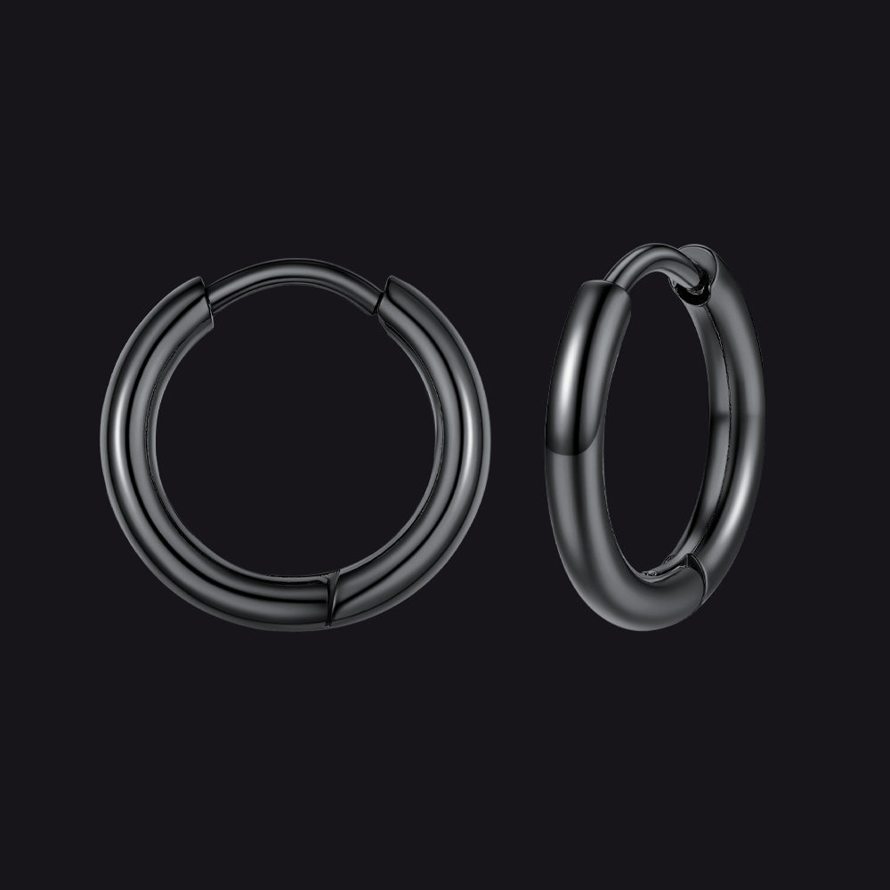 Stainless Steel Small Huggie Hoop Earrings for
