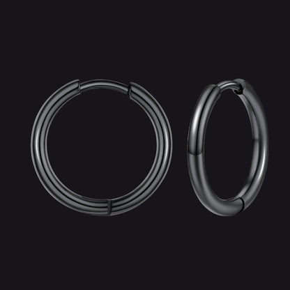 Stainless Steel Small Huggie Hoop Earrings for