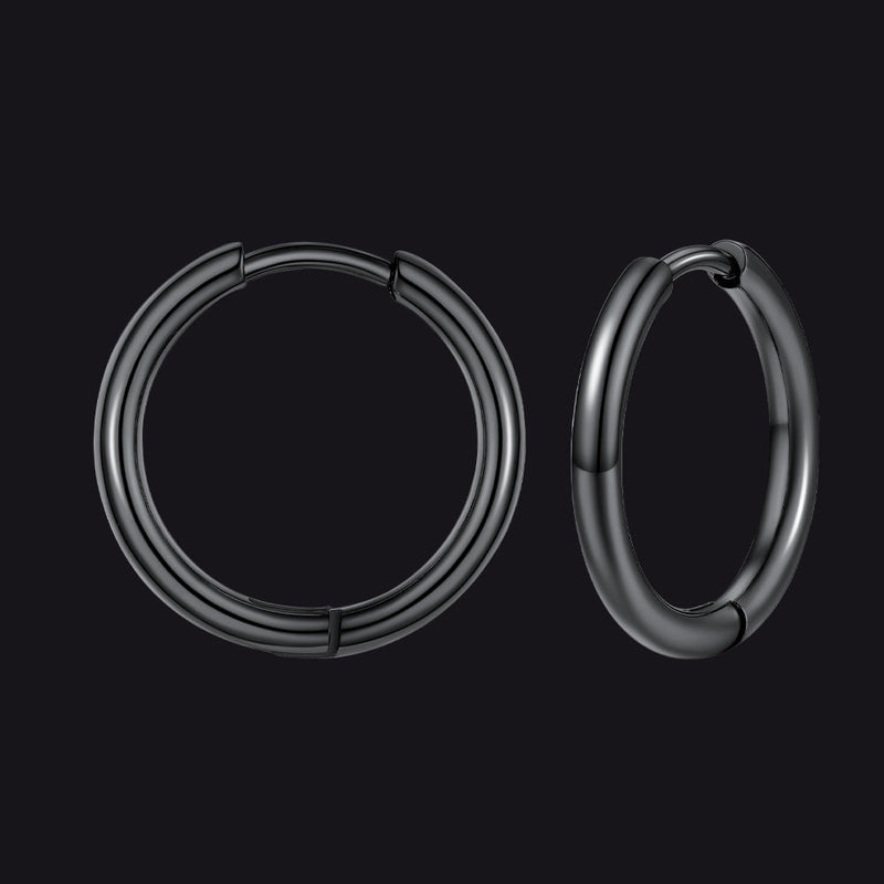Stainless Steel Small Huggie Hoop Earrings for
