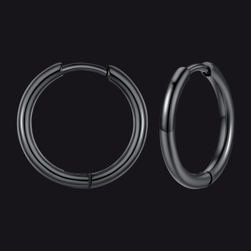 Stainless Steel Small Huggie Hoop Earrings for