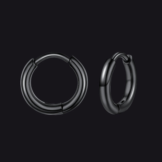 Stainless Steel Small Huggie Hoop Earrings for