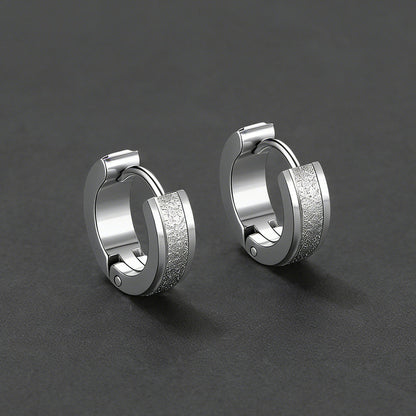Matte Huggie Hoop Earrings Set of 3 for