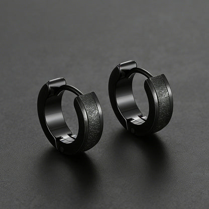 Matte Huggie Hoop Earrings Set of 3 for
