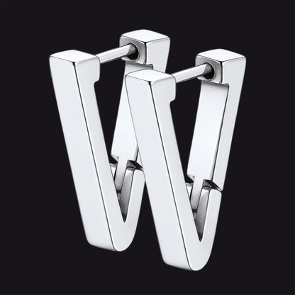 Classic Triangle Huggie Hoop Earrings for