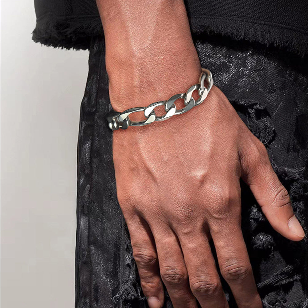Figaro Link Bracelet for in Stainless Steel