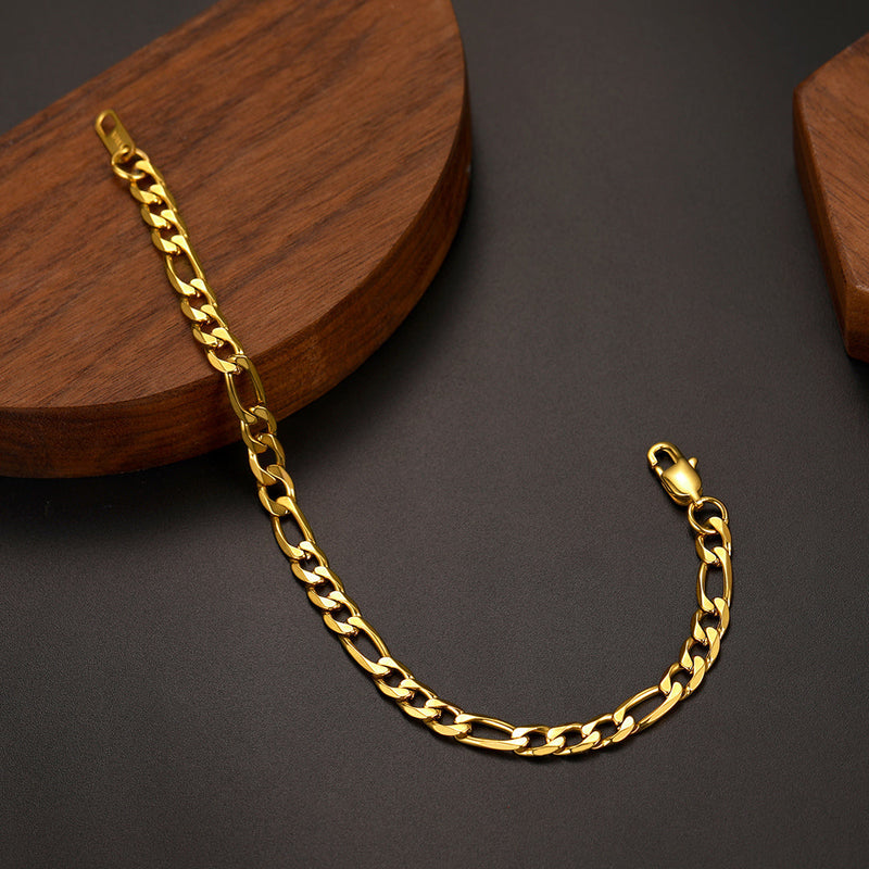 Figaro Link Bracelet for in Stainless Steel