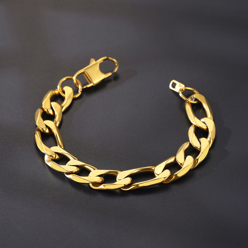 Figaro Link Bracelet for in Stainless Steel
