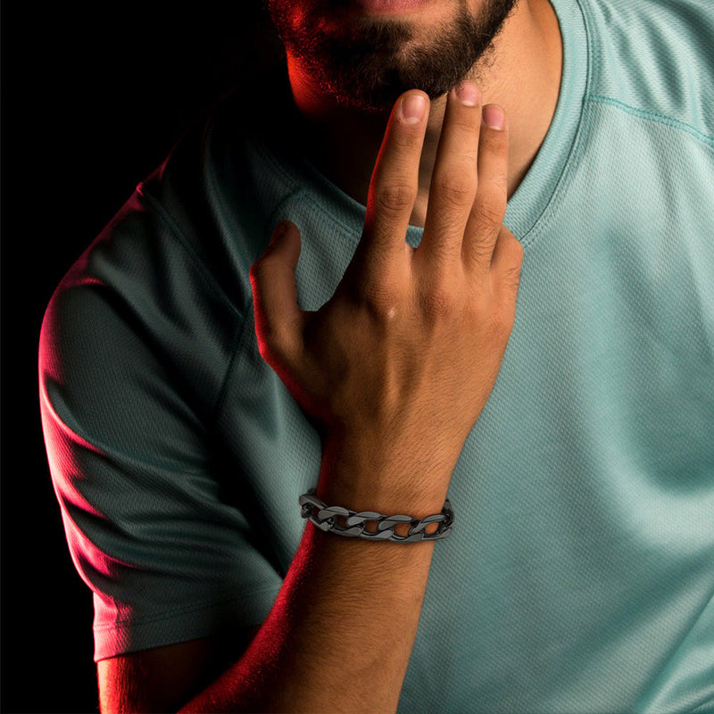 Figaro Link Bracelet for in Stainless Steel